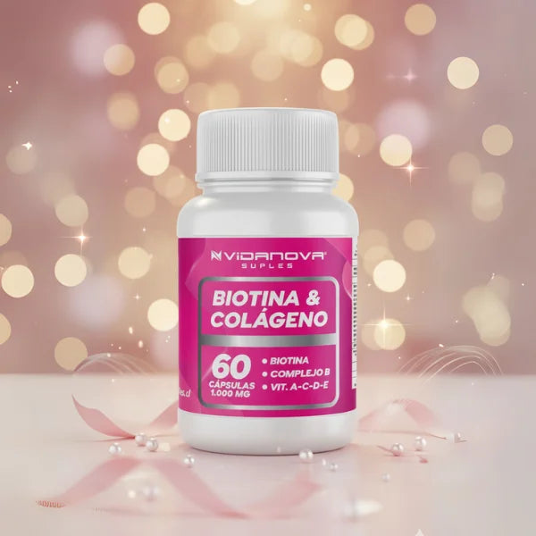 ✨BIOTINA + COLÁGENO 1000MG 60CAPS- Belleza que Se Siente. Resultados que Se Ven.