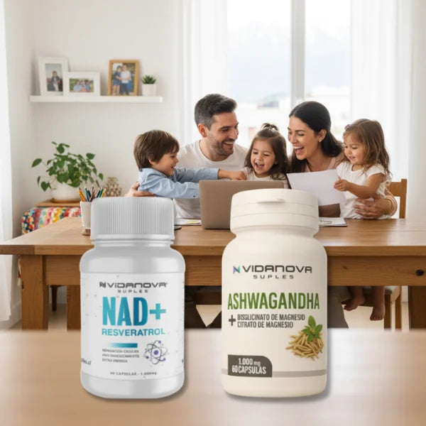 Pack de Ashwagandha y NAD+: Energía de un atleta y el Enfoque de un monje