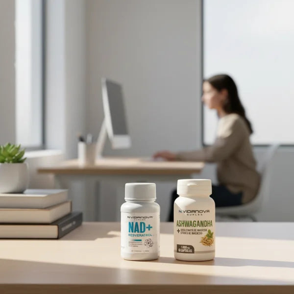 Pack de Ashwagandha y NAD+: Energía de un atleta y el Enfoque de un monje