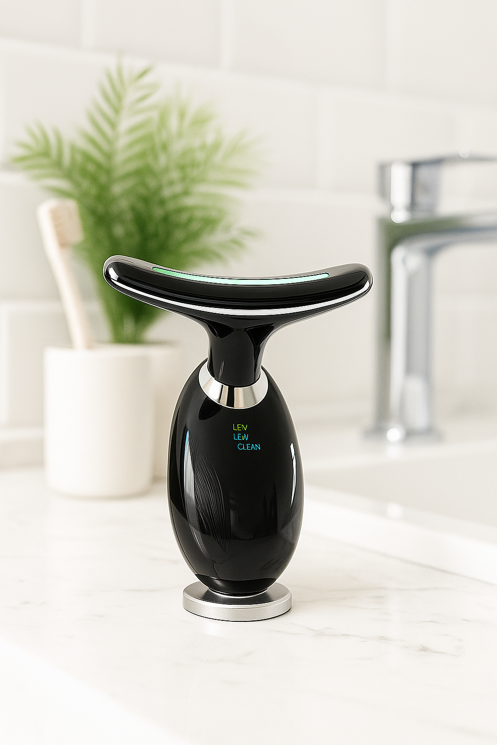 ✨ Masajeador de cara y cuello - Luz Led y Vibración EMS de Alta Frecuencia