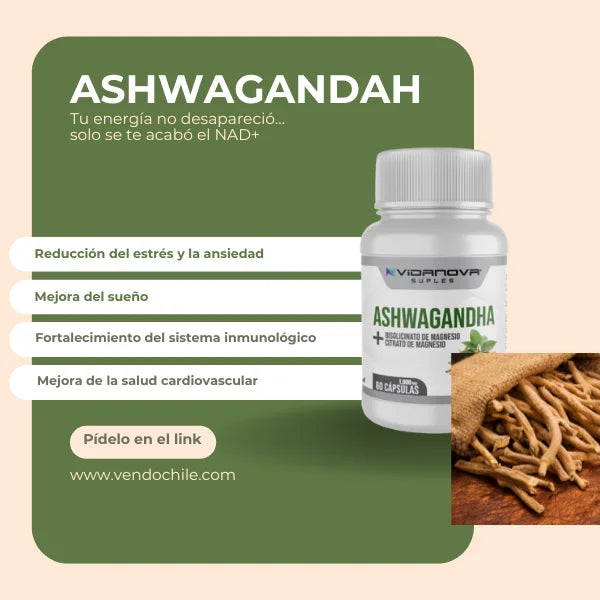 Pack de Ashwagandha y NAD+: Energía de un atleta y el Enfoque de un monje