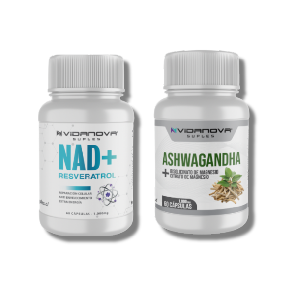 Pack de Ashwagandha y NAD+: Energía de un atleta y el Enfoque de un monje